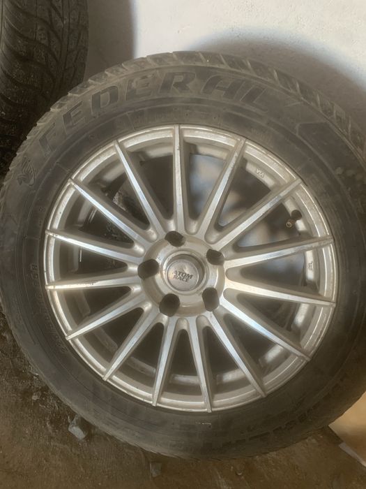 225/55/16 диска покрышкамен сост жаксы ВСЕСЕЗОНКА