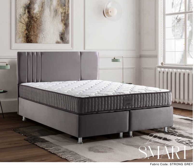 Тапицирана спалня Smart Bed - Strong Grey
