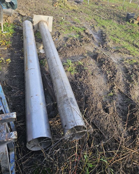 Grătar inox 70/50cm + burlan inox 25/2/3m 2 bucăți