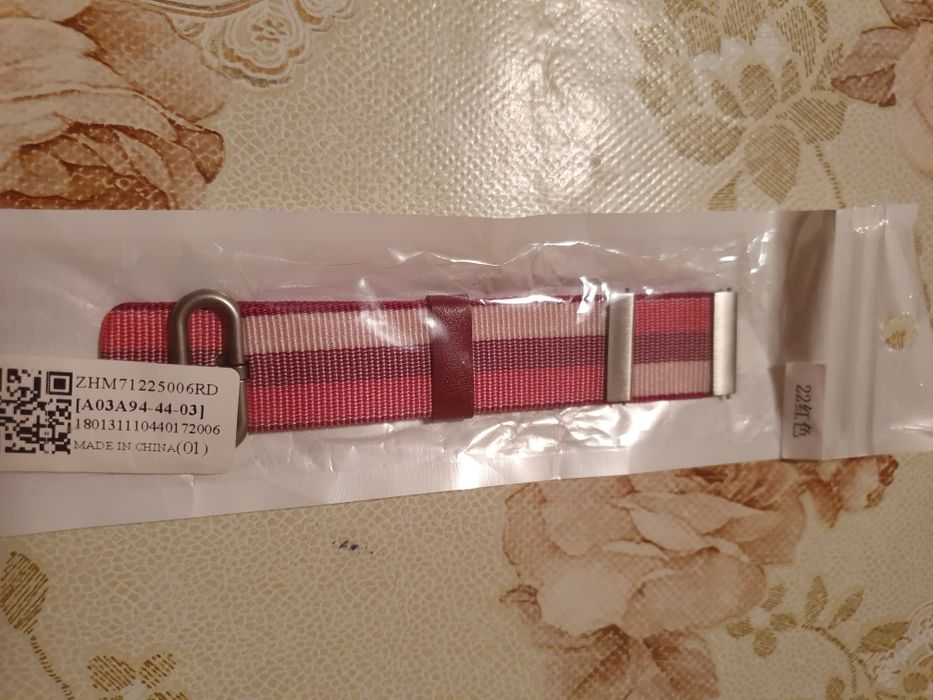 Curea ceas 22mm - noua din material textil, nailon