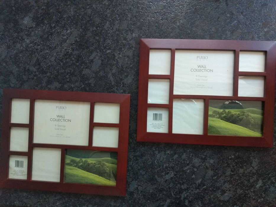 Дървени рамки за 16 броя снимки, нови