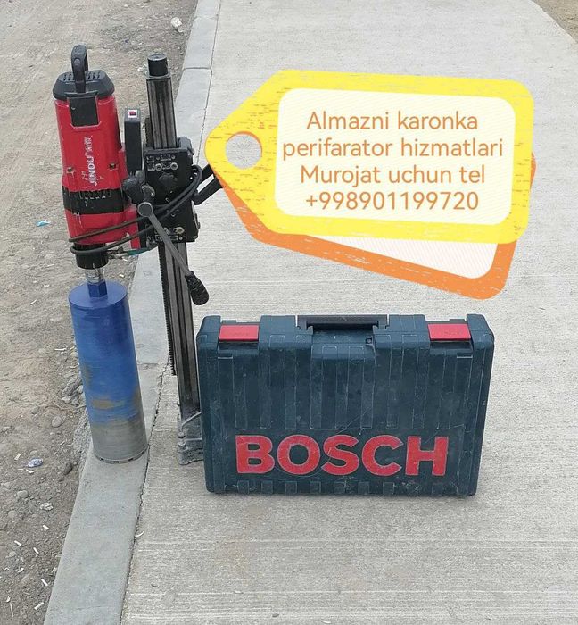 Услуги алмазное бурение Almazniy bur xizmatlari