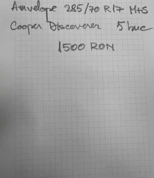 Anvelope JEEP 285/70 M+S Cooper Discover 5 BUC