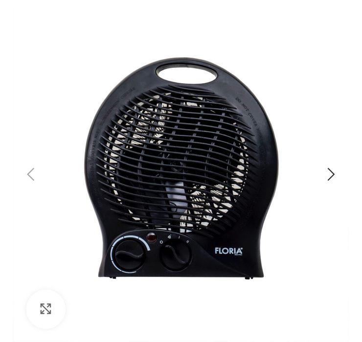 Aeroterma neagra cu 2 nivele de putere 1000/2000w