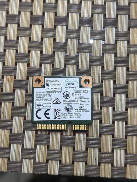 Placă Wi-Fi + Bluetooth Realtek RTL8723BE (802.11n) - Laptop M.2