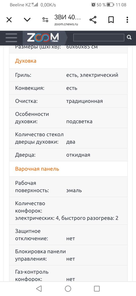 Электроплита ЗВИ 401
