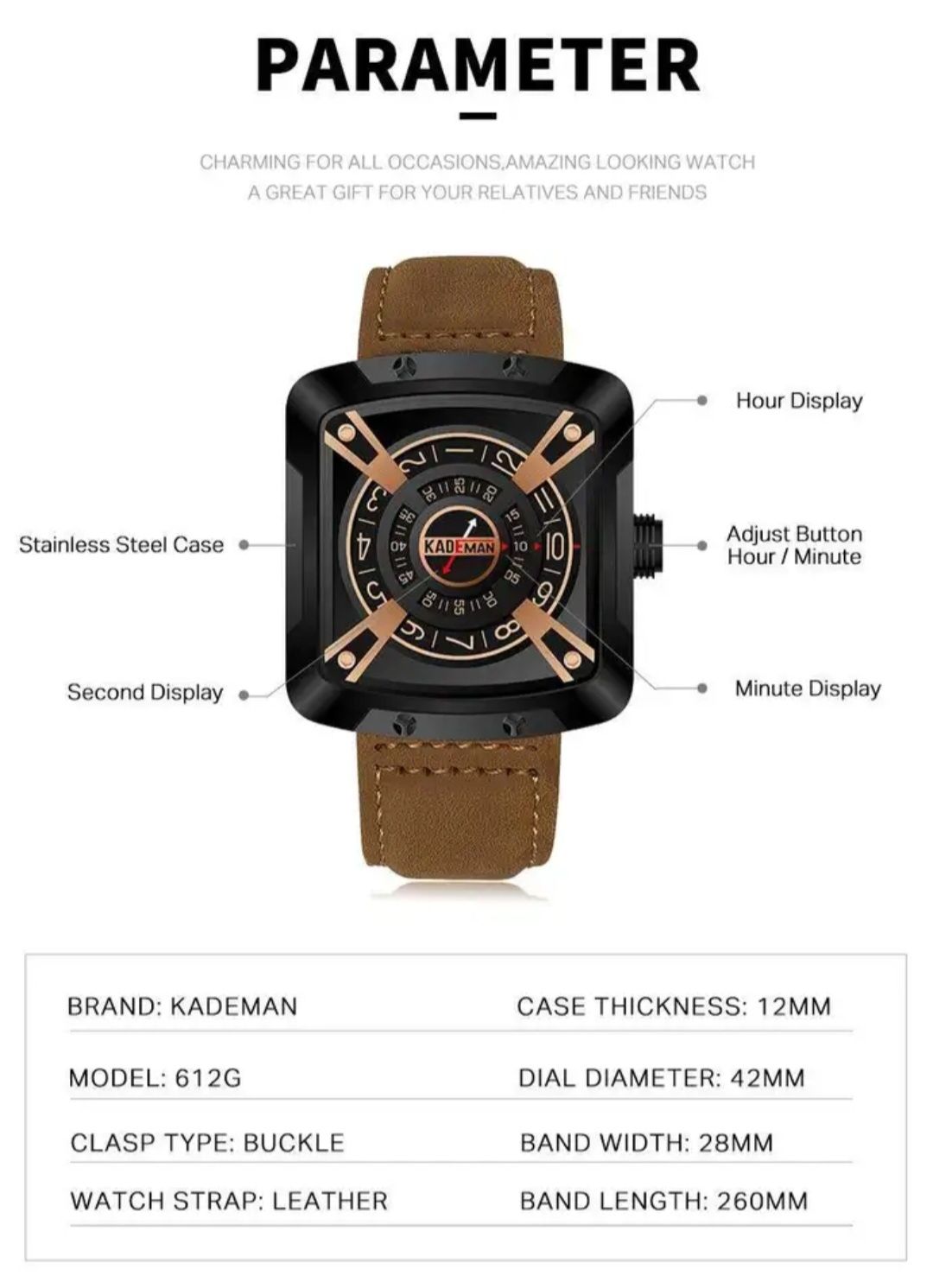 Часы от бренда KADEMAN