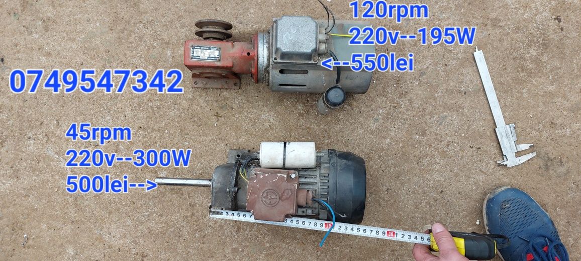 Motor cu reductor 220v 45rpm si 120rpm