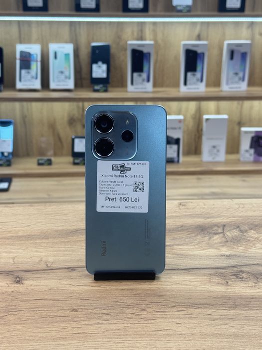 Xioami Redmi Note 14 - Capacitate 256Gb - Stare ca nou - Garantie