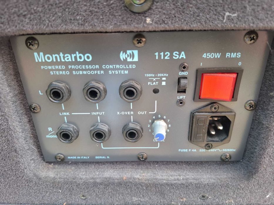 boxa activa montarbo mt 150a pa subwoofer 112 sa 2x150+450w rms