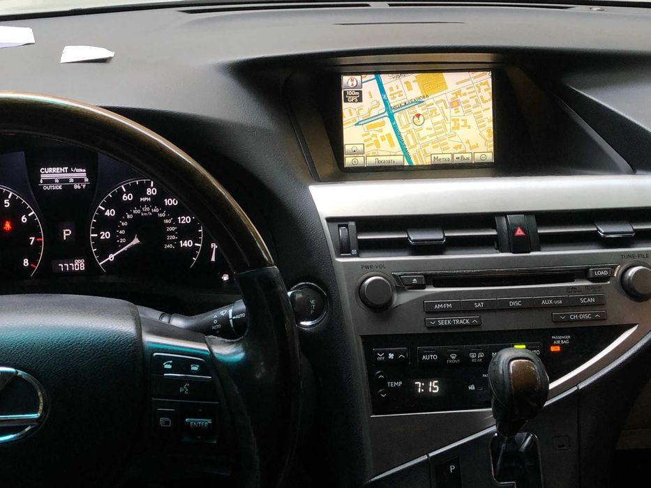 Русификация Lexus RX350 c 2009 до 2012 г