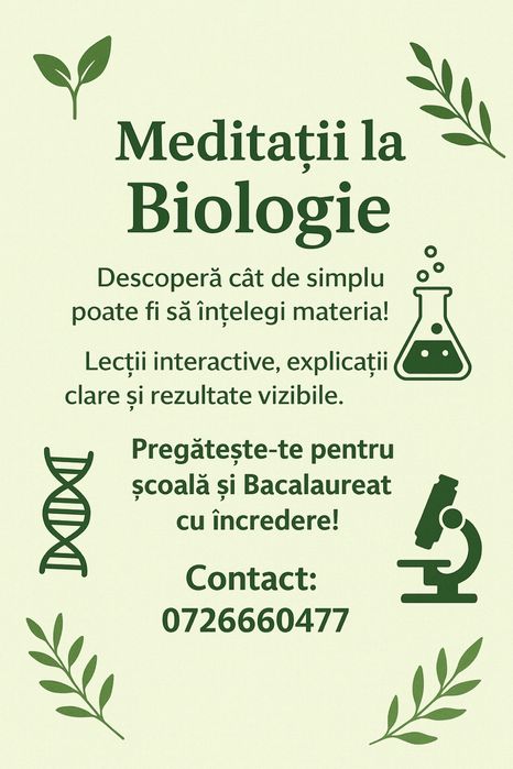 Meditatii Biologie Bac