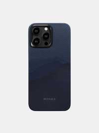 Чехол PITAKA StarPeak MagEZ Case 4 для iPhone 15 Pro/15 Pro Max, Синий