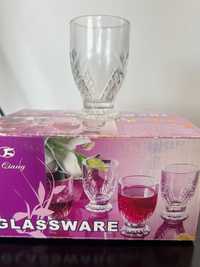 12 bucăți pahare sticla pentru shot-uri, lichior, palinca sau tuica