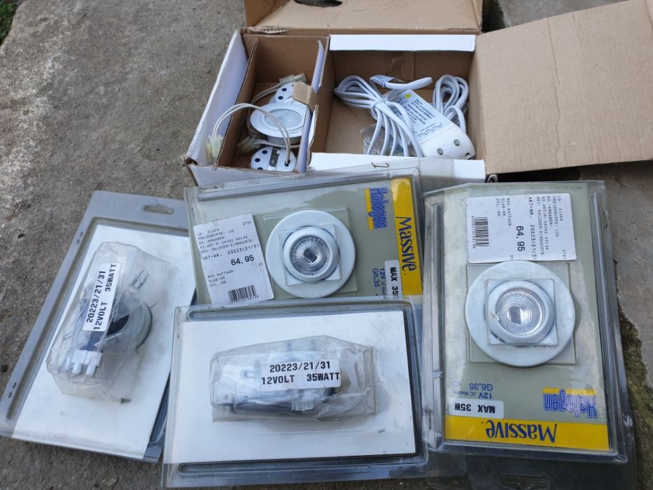 kit halogen / Spot IP65 alb cald 35W alb