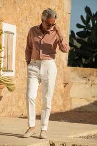 Pantaloni slim L  S premium NOA K Italy NOI in si bumbac bej