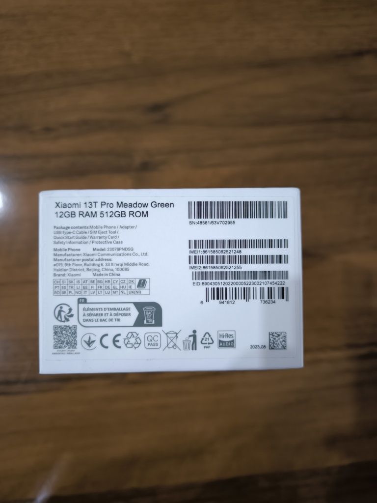 Xiomi 13t pro 12+12 512gb