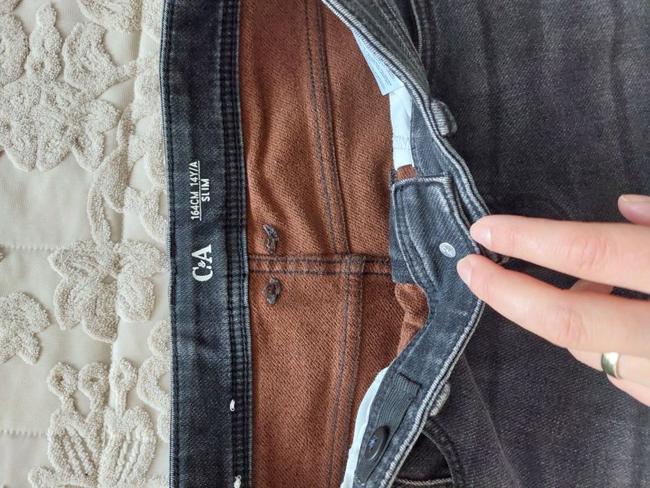 Pantaloni termici pt băieți 13-14 ani /164 cm, Mango, C&a