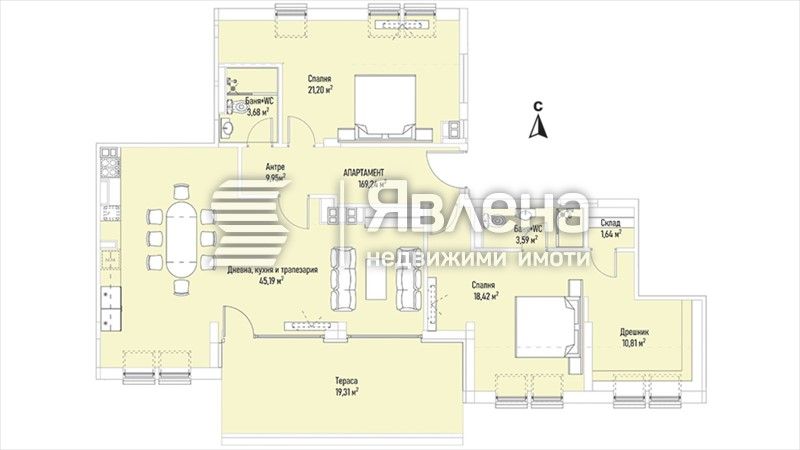 Продава се Тристаен апартамент в София, Лозенец - 125 кв.м за 3248 €/кв.м - Снимка #5