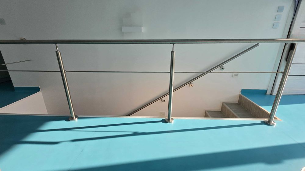 balustrada inox cu sau fara sticla, montaj inclus