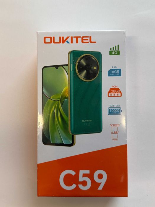 Telefon Oukitel C59 128gb 16gb ram baterie 10000mAh Dual-sim NOU