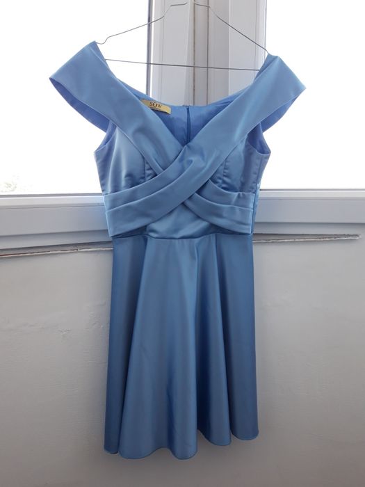 Rochie de zi din satin