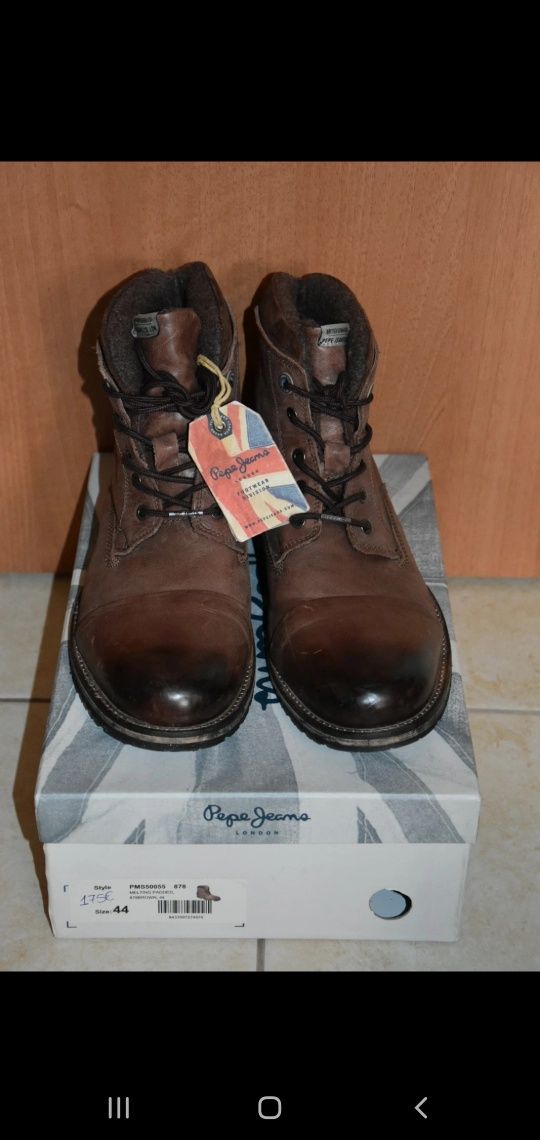 Ghete Pepe jeans originale din piele noi 44