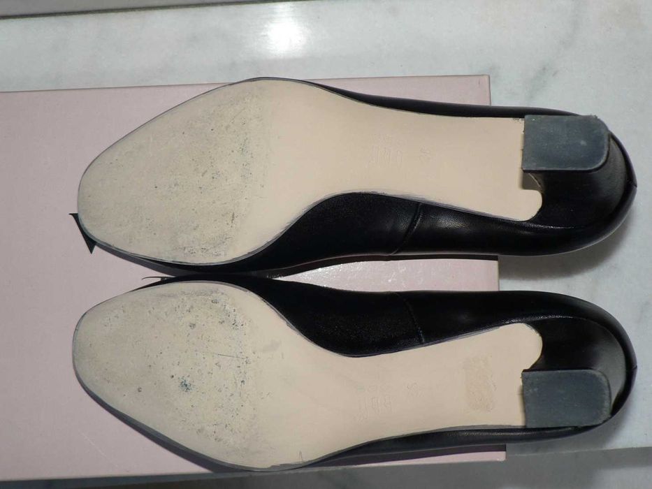 Pantofi din piele neagra pentru dama