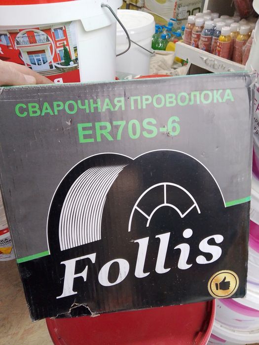 Продам сварочную проволку диаметр 0.8мм 15 кг в упаковке ER70S-6  не