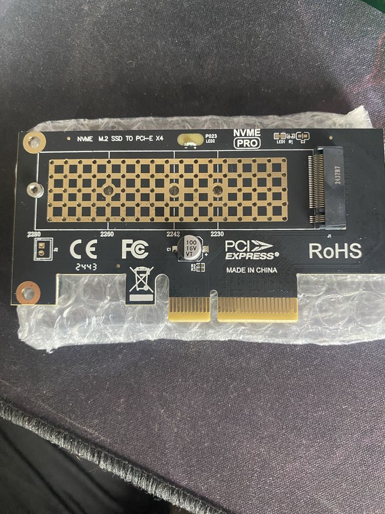 Pci-e 4.0 to m2 nvme ssd