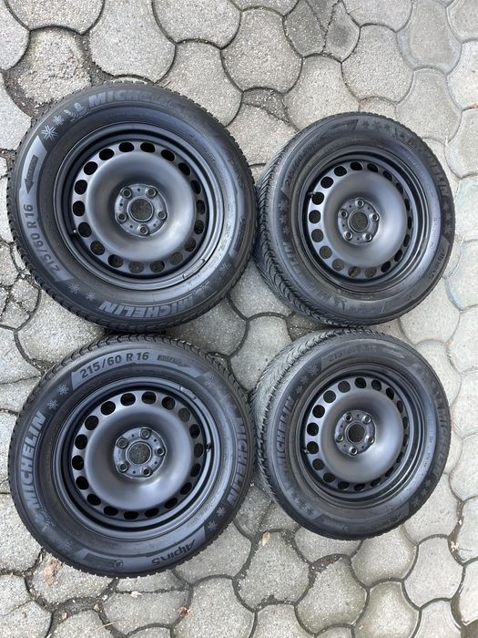 Jante otel 5x112mm, anvelope iarna 215/60 R16, VW, Audi, Seat, Skoda!