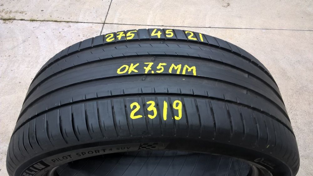 O anvelopa vara 275 45 21 michelin pilot sport 4 SUV 7,5 mm dot 2019