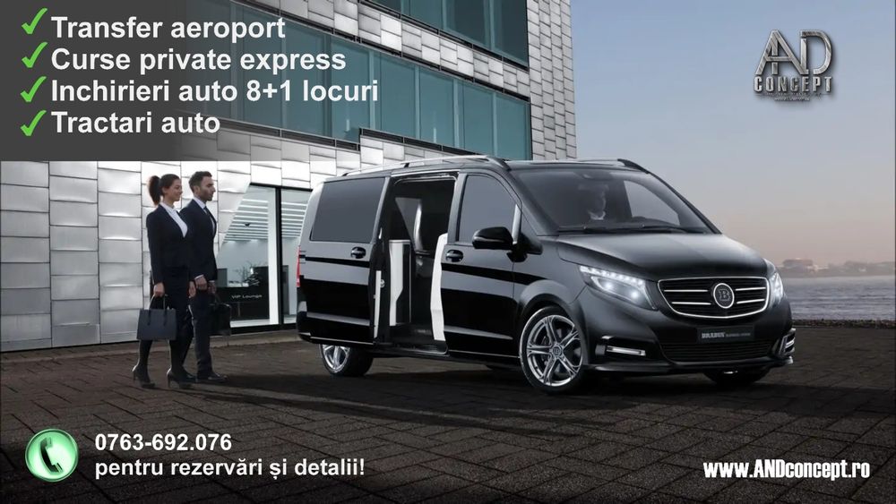 INCHIRIERI AUTO  8+1 locuri  tractari auto  24/24h