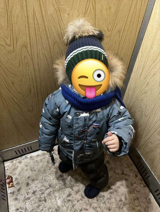 Комбинезон для мальчика ( зима)