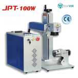 Masina de Gravat cu Laser Fiber 100W MOPA JPT M7 Color/cu axa rotativa