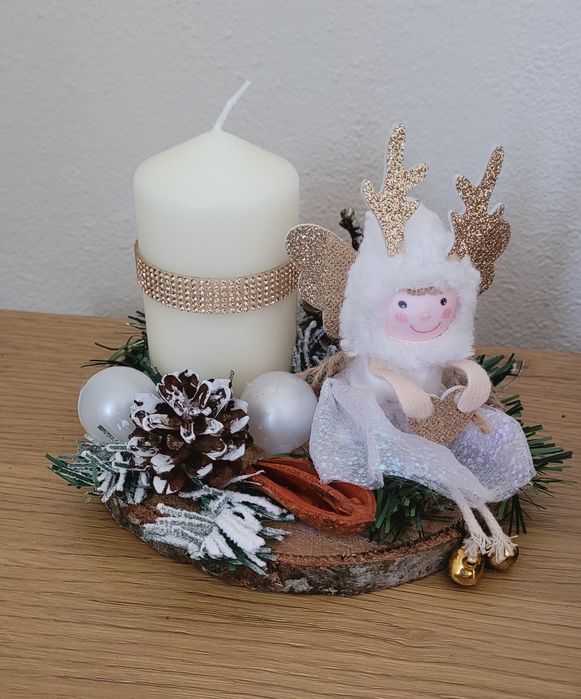 Aranjamente handmade pentru masa de Crăciun Crăciun