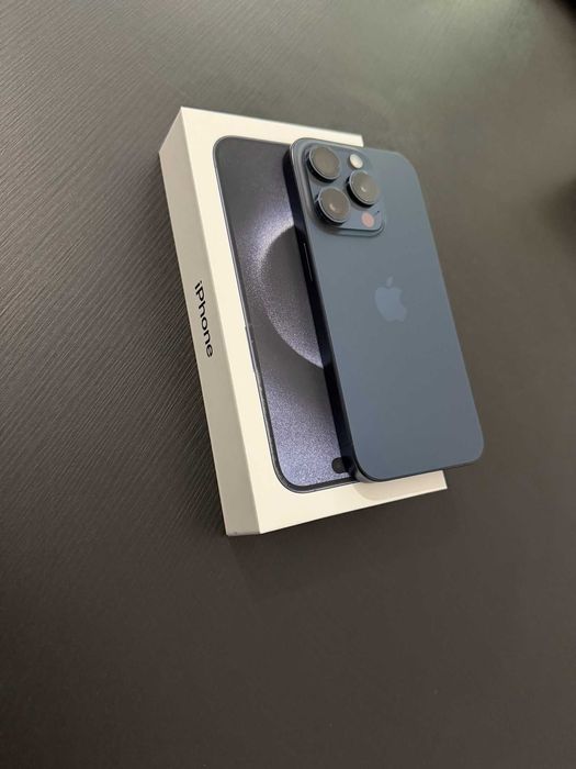 iPhone 15 Pro Blue Titanium 128GB, 90% Батерия