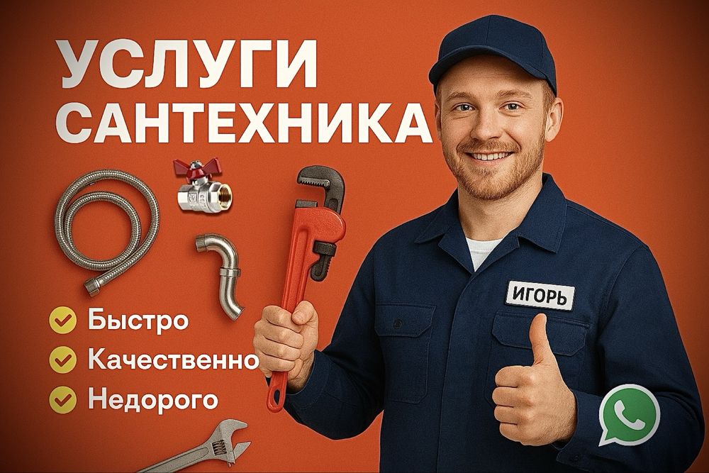 Сантехник (отопление , водопровод, канализация)