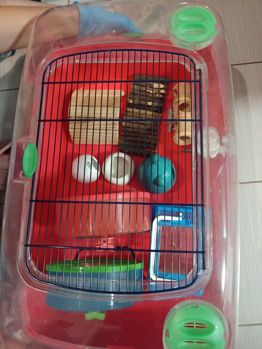 OFERTA ! Cusca hamsteri + hrana + accesorii