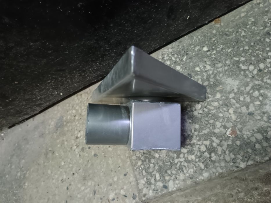 Ъглов подов сифон Inox Style с вградена плочка 20/20