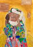 Картина “семейство” Gustav Klimt репродукция, акрил върху платно