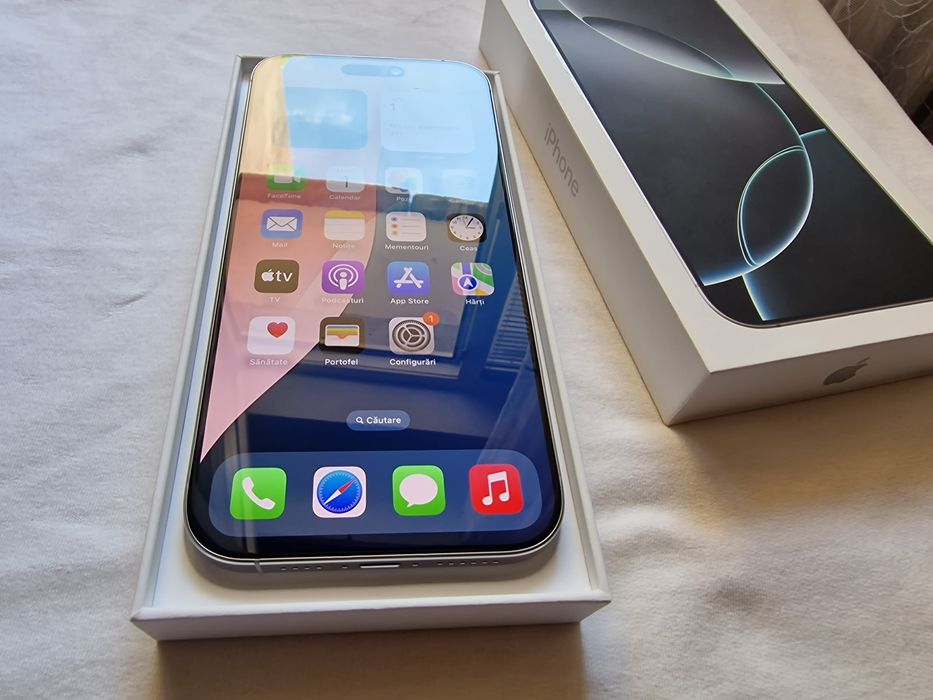 IPHONE 16 PRO MAX 1TB , impecabil,  natural titan, accept schimb