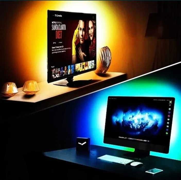 Banda LED Ambientala Lumini Ambientale RGB Bluetooth tip Ambilight