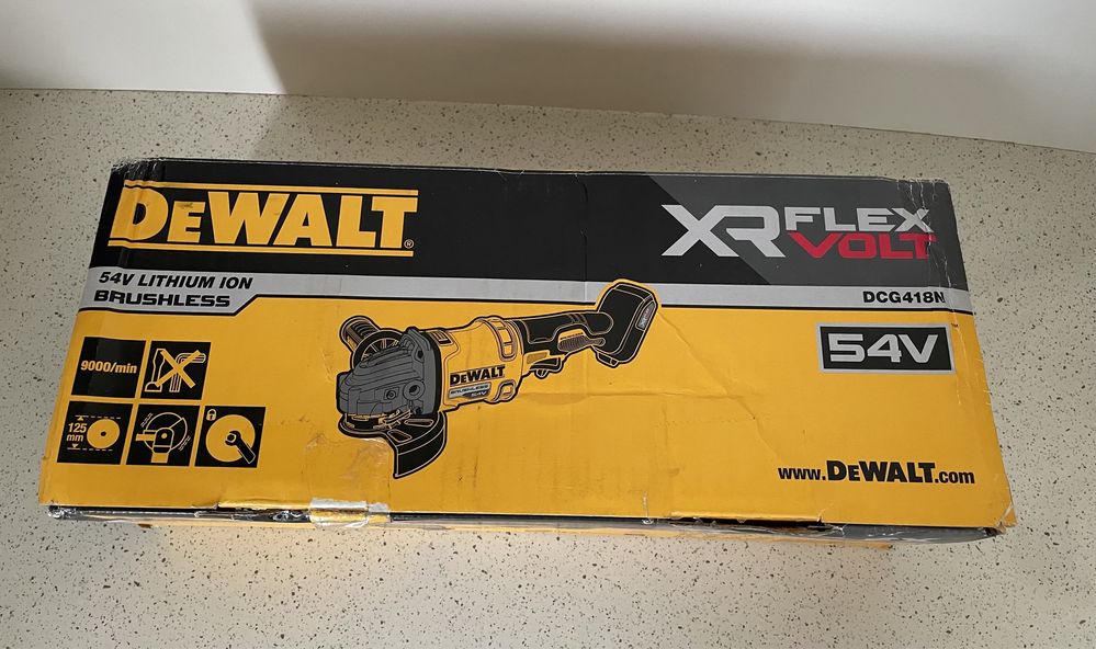 DeWALT DCG 418 XR. Polizor / Flex. FLEXVOLT 54V. Original Nou !