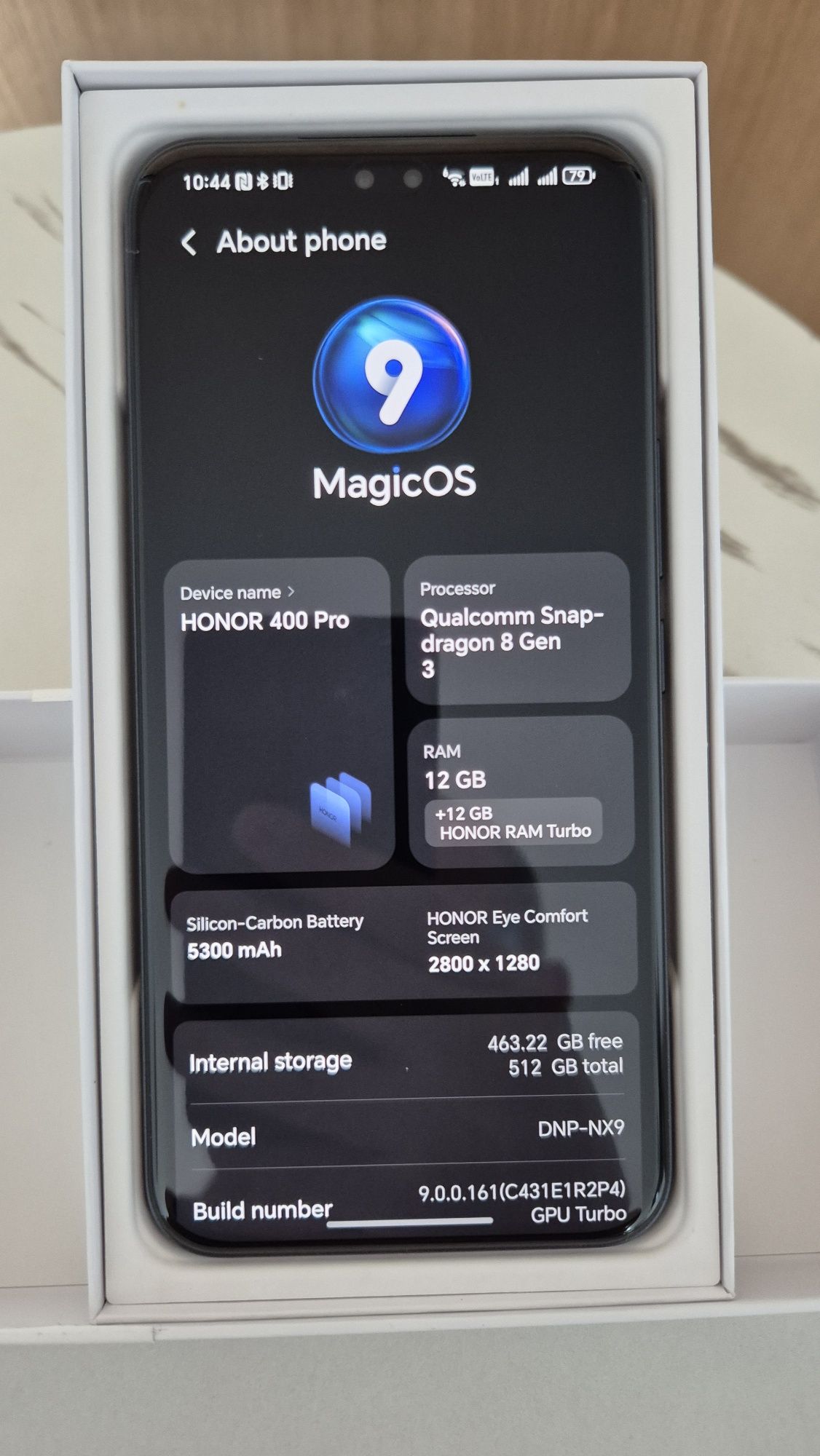 Honor 400 pro закупен на 12.09.2025 (с гаранция)