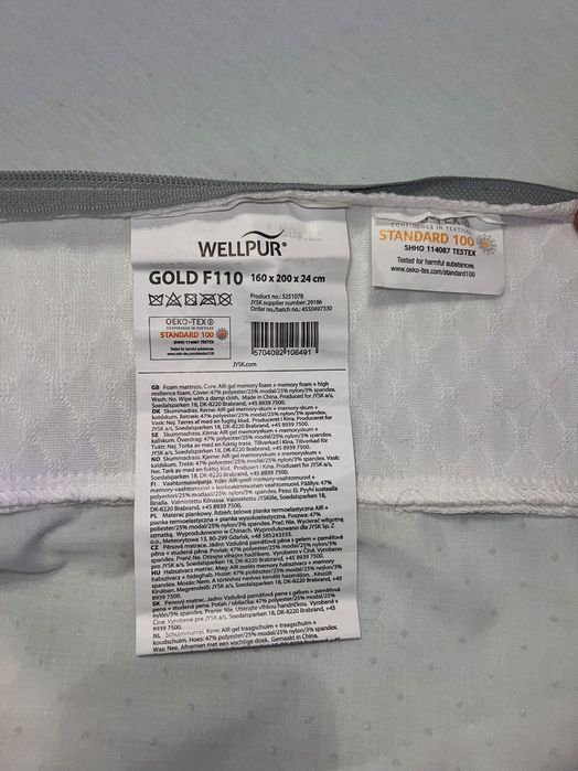 Saltea Wellpur Gold  160x200