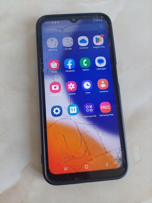 Vând Samsung Galaxy A14 5G cu sticla spartă dar funcțional + BONUS
