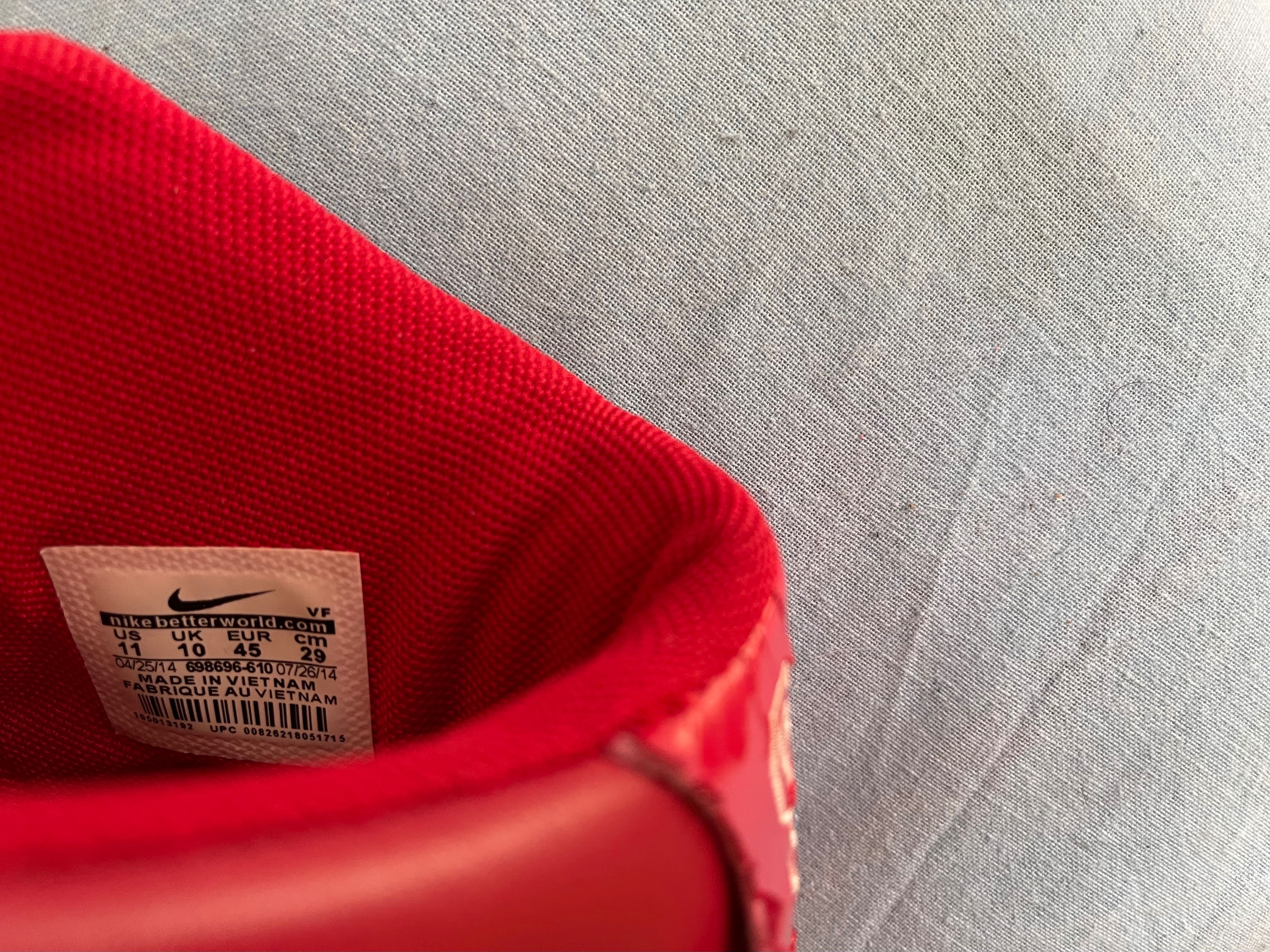Nike Supreme x Air Force 1 High SP Red