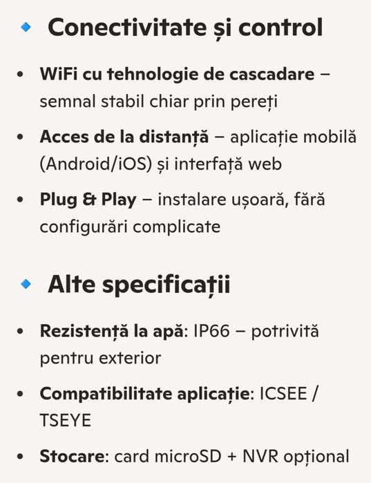 Camera 5MP PTZ IP WiFi