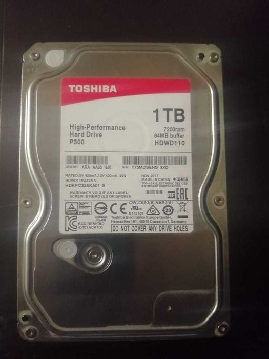 Жесткий диск 1Tb